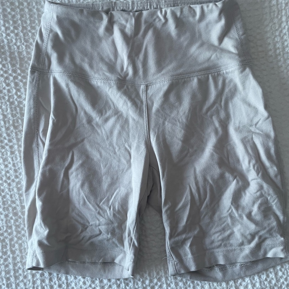 High-Rise Women's Bike Shorts in Beige